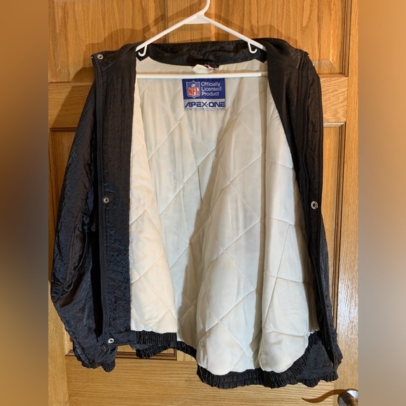 Vintage Retro 90’s Apex One Oakland Raiders Pro Line Puffer Jacket XL - Hip Hop - Picture 6 of 12